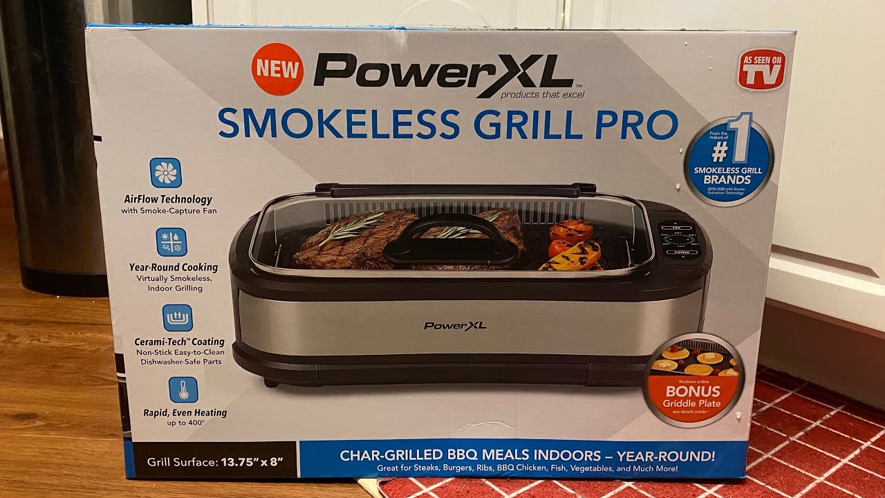 Unboxing And Testing PowerXL Smokeless Grill Pro - YouTube