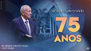 04/08 | Culto de Ceia 10:30h - Pr. Messias Anacleto Rosa