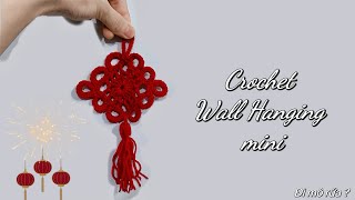 41. Crochet Wall Hanging mini | Hướng dẫn móc dải trang trí Tết mini bằng len