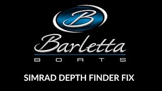 Simrad Depth Finder Fix