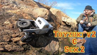 Scx10 ii \u0026 toyzuki v2 having some fun. Ottsix x4s and Ottsix 4.19 mt/x