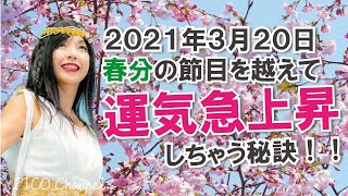 【2021年3月20日】春分の日に運気急上昇！春分までにやって欲しいたった１つのこと。