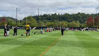 T.J. Watt Working At Steelers Practice