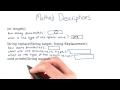 More Method Descriptions - Intro to Java Programming