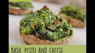 Basil Pesto and Cheese Mushroom Recipe Video