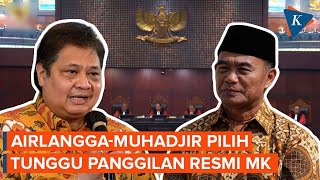 Airlangga-Muhadjir Kompak Tunggu Panggilan Resmi MK soal Sengketa Pilpres