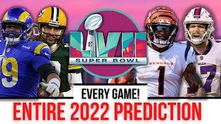 My Final NFL 2022-2023 Predictions! (EVERY SINGLE GAME!) Pt. 1