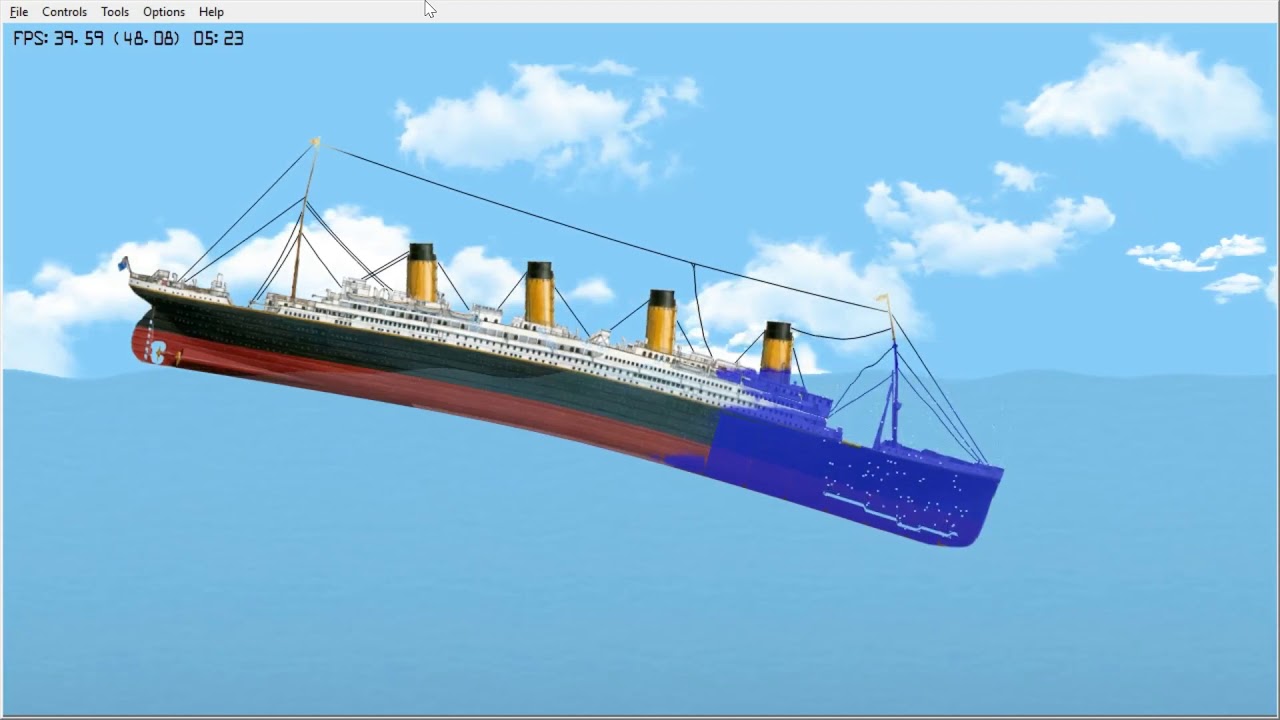 Titanic Sinking Simulation Youtube