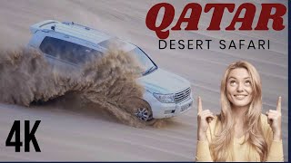 Qatar Desert Safari 4x4 Adventure 4K Doha inland sea and sealine desert safari trips