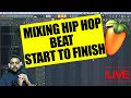 Mixing Hip Hop Beat Live From Start To Finish