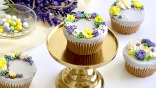 How to make easy buttercream flower cupcakes? - ZIBAKERIZ