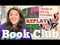 Book Club: Modern Block Printing