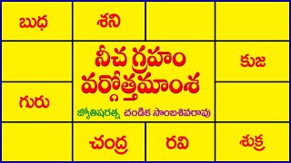 నీచ గ్రహం వర్గోత్తమాంశ // Debilitated Vargottamansa  planet // Chandika World // Cell: 9000145506