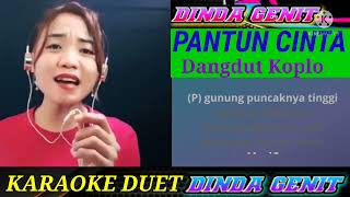 KARAOKE DUET Pantun Cinta Dangdut Koplo#karaokeduet#karaokedangdutkoplo