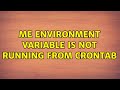 $USER environment variable is not running from crontab