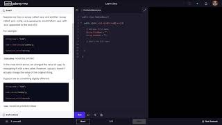 Learn Java - 7.0 Java String Methods | Codecademy Walkthrough