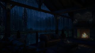 Thunderstorm Sounds for Sleeping Next to a Crackling Fireplace- No more insomnia