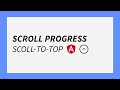Easily Add Scroll Progress Indicator & Scroll-to-Top Button with GSAP & ScrollTrigger Plugin