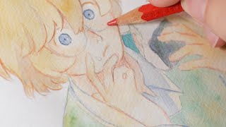 【顔彩】おにぎり【japanese watercolour   painting with Gansai】