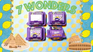 7 WONDERS Milka Secret Box Unboxing 4 Boxes #milka #milkasecretbox #asmr #unboxing