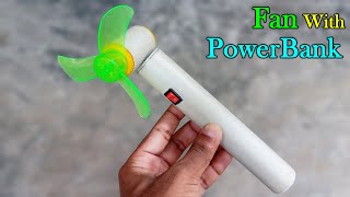 How To Make a Rechargeable Hand Fan From DC Motor at Home