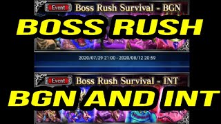 [FFBE] Boss Rush Survival BGN and INT