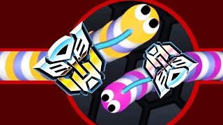 Slither.io Immortal Transformer Super Snake Trolling! (Slitherio Funny/Best Moments)