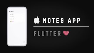 📱 Apple Notes App • Flutter Tutorial