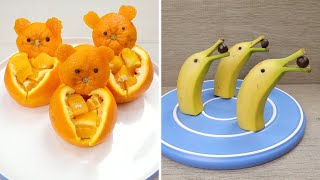 4 Fruit Cutting & Decorating Ideas #shorts