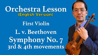 Orchestra Lesson | L.v.Beethoven:  Symphony No. 7, 3rd and 4th movements (English Version)