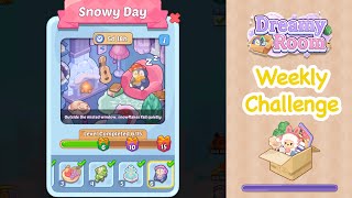 【Dreamy Room】Weekly Challenge Snowy Day gameplay walkthrough #gameplay #walkthrough #asmr
