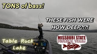 HOW CAN A BASS LIVE THIS DEEP??? MO State Charity Tournament, Table Rock lake in November