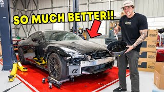 Making the GTR Look NEW! | Rebuilding Wrecked R35 GTR Ep. 2