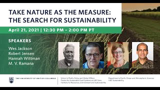 Take Nature as the Measure: The Search for Sustainability