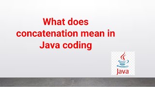 What does concatenation mean in Java #softwaretesting #java #concatenate #automation #selenium