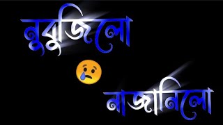 Nubujilu Najanilu😢//Assamese black status video//WhatsApp status video