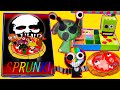 👿MAKING INCREDIBOX SPRUNKI GAME BOOK + HORROR SPRUNKI SQUISHY PLAY (DIY+🍕PIZZA SQUISHY) 스프런키 게임북 만들기