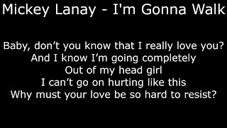 Northern Soul - Mickey Lanay - I'm Gonna Walk  - With Lyrics