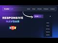 Modern Responsive Navbar Design | HTML CSS JavaScript
