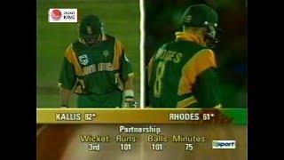 Jack Kallis 100* & 134 runs stand with Jonty Rhodes vs Srilanka 3rd Odi @ Paarl  2001