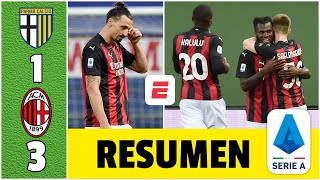 Parma 1-3 AC Milan. Rebic, Kessié y Leao anotaron. Zlatan expulsado. Firmes en 2do lugar | Serie A