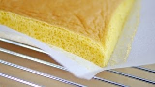 Sponge Cake Quick Easy 3 ingredients Recipe 速攻スポンジケーキ 簡単 お手軽 材料3つで