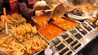 amazing scene! Korea's top 10 street food, Tteokbokki, whole chicken, fish cake