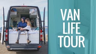 Van Tour  |  *Updated* Sprinter Van Conversion Tour  | 40 Hours of Freedom