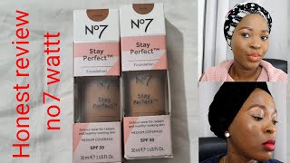 First impression No7 Stay perfect foundation |24hr stay spf30 foundation review #No7