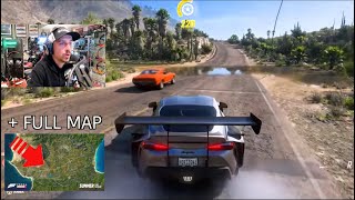 Forza Horizon 5 FULL MAP REVEAL + NEW 2020 Supra Gameplay!!
