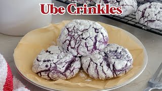 Ube Crinkles | Crinkle Cookies