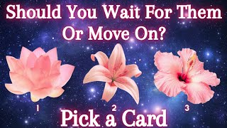 Should You Wait For Them Or Move On?❀Pick a Card❀Tarot Reading