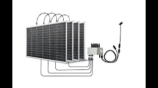 Lightweight 300W 600W Plug\u0026Play Balcony Solar System Solution #Balkonkraftwerk #balcony #solar