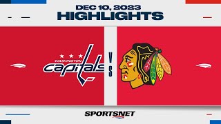 NHL Highlights | Capitals vs. Blackhawks - December 10, 2023